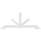 Ekena Millwork Vanguard Architectural Grade PVC Gable Bracket, 84"W x 35"H x 4"D x 4"F, 10/12 Pitch GBP084X35X0404VAN00 - alternate 4